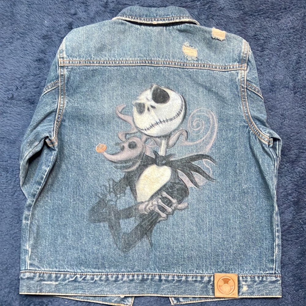 Disney Rare Denim Jacket Nightmare Before Christmas 5/6
